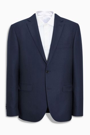 Navy Stripe Tailored Fit Suit: Jacket